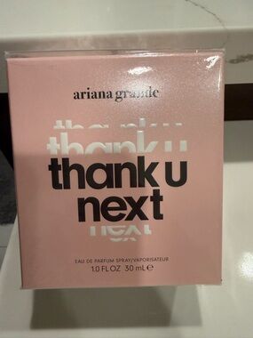 Ariana Grande Pale Pink & Black 'thank u next' Box